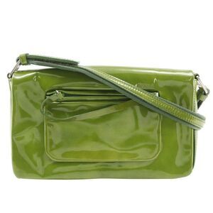 Prada B9645 Enamel Green Women's Shoulder Bag